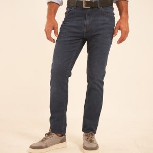 Jean semi slim oscuro